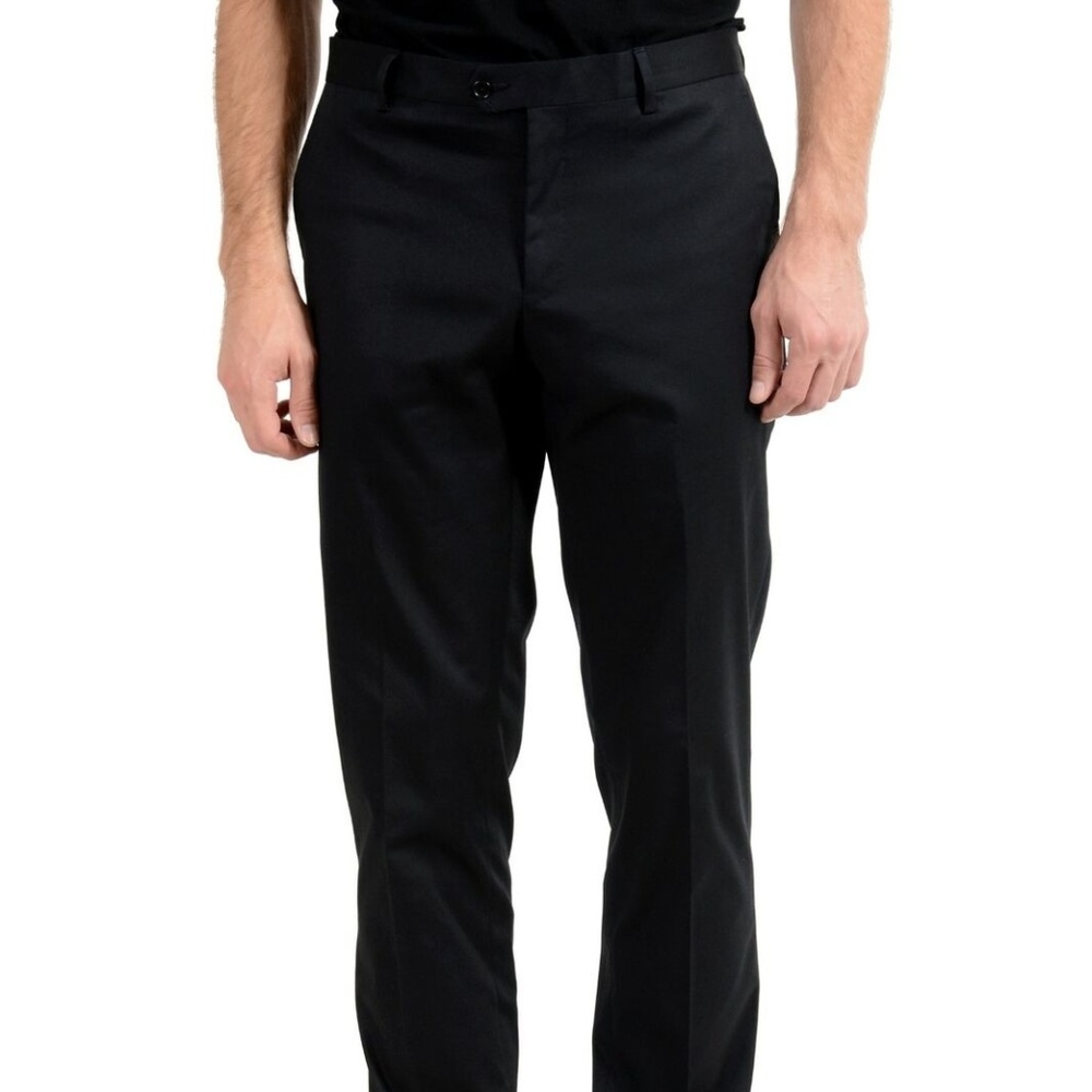 Roberto Cavalli Men's Black Stretch Casual Pants